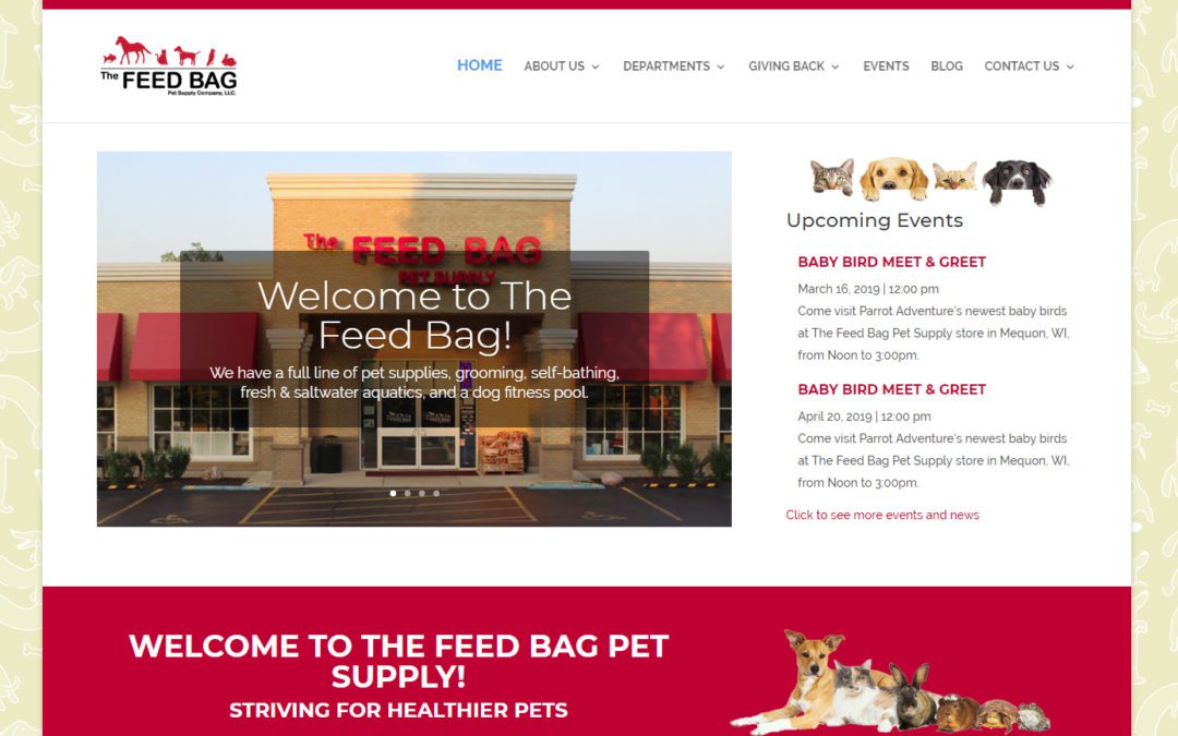 Feed Bag Pet Supply